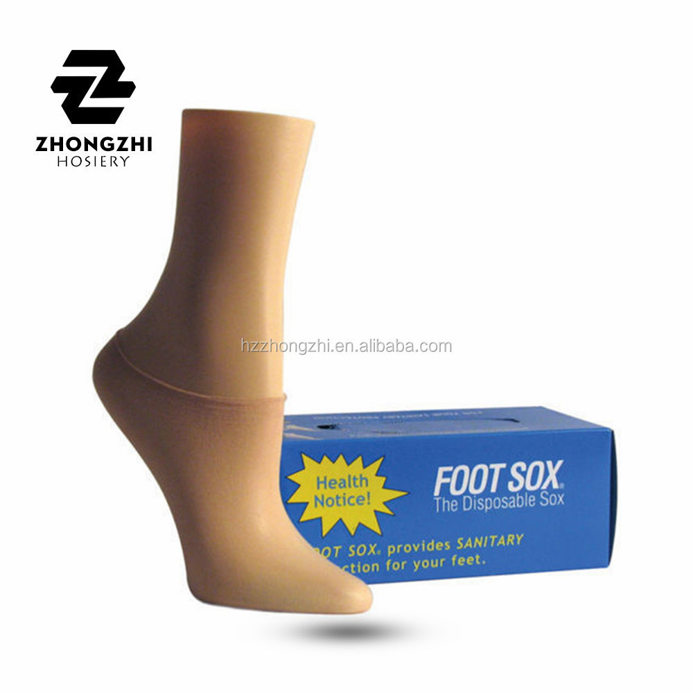 Breathable Summer Women Disposable Try On Nylon Socks