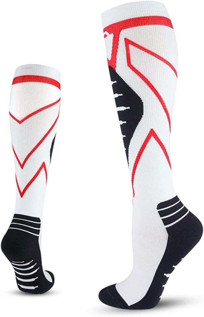 Knee High Socks Unisex Colorful Stylish Stocking Breathable Custom Logo Knee Bottom Compression Soccer Sports Socks