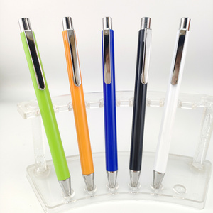 New advertising pen Manufacturers hot press plastic ballpoint pen color pole advertising pen