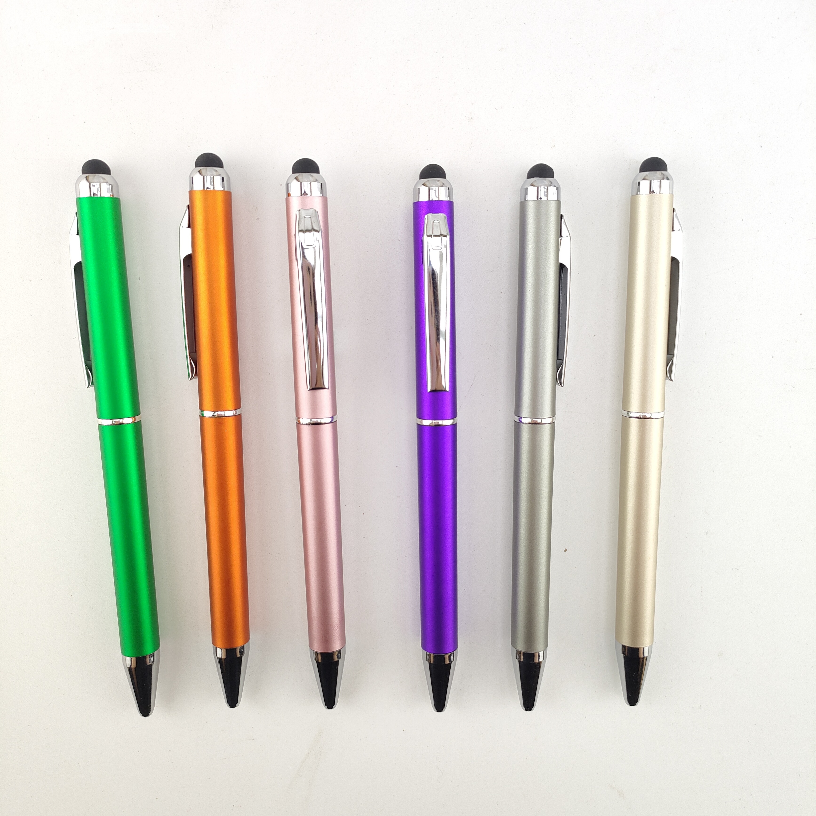 Color touch screen pen twist ballpoint pen advertising gift pen customization