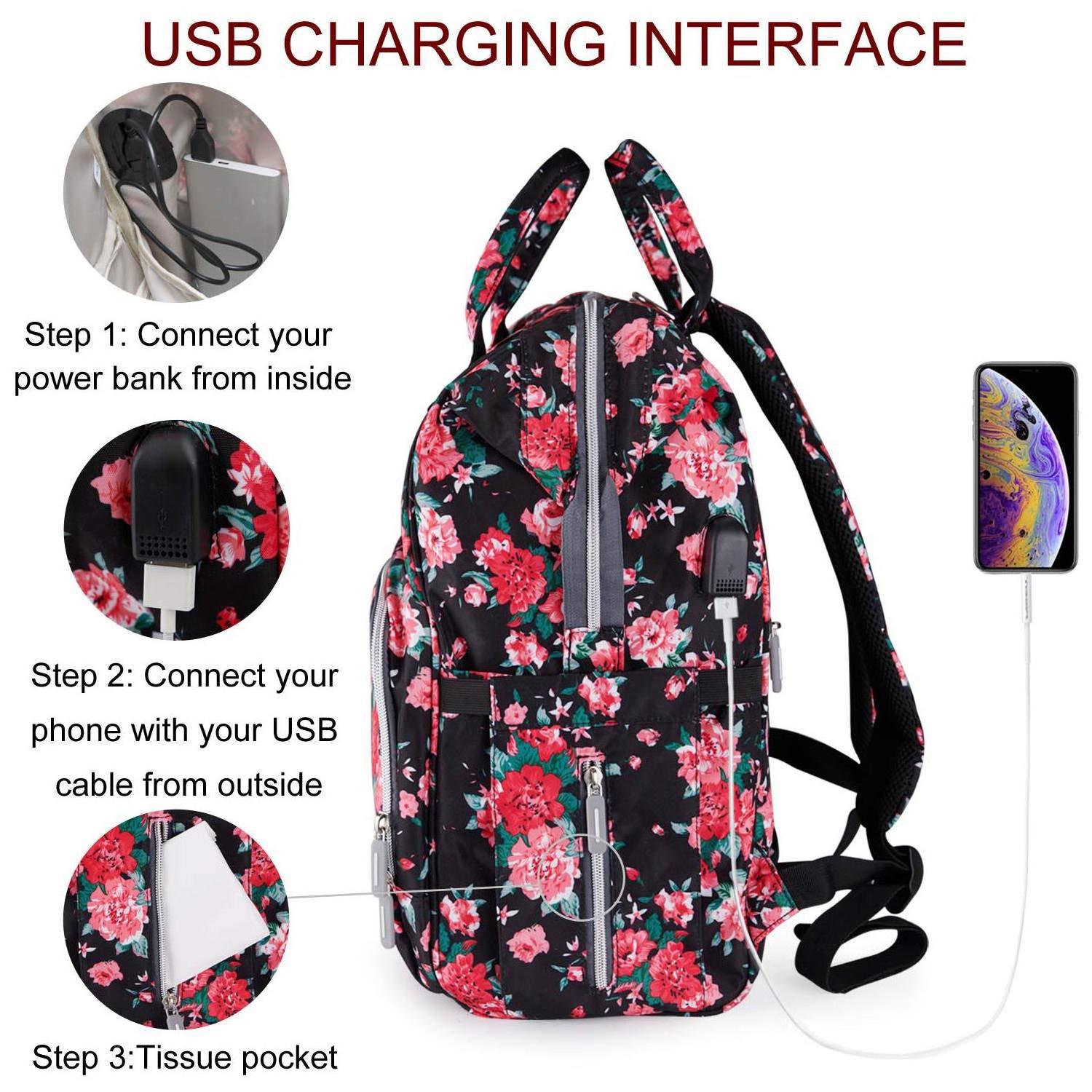 Custom Multifunctional Luxury Baby Changing Bag Waterproof Organizer Storage Backpack for Mommy Fashionable Sleeping Carrier