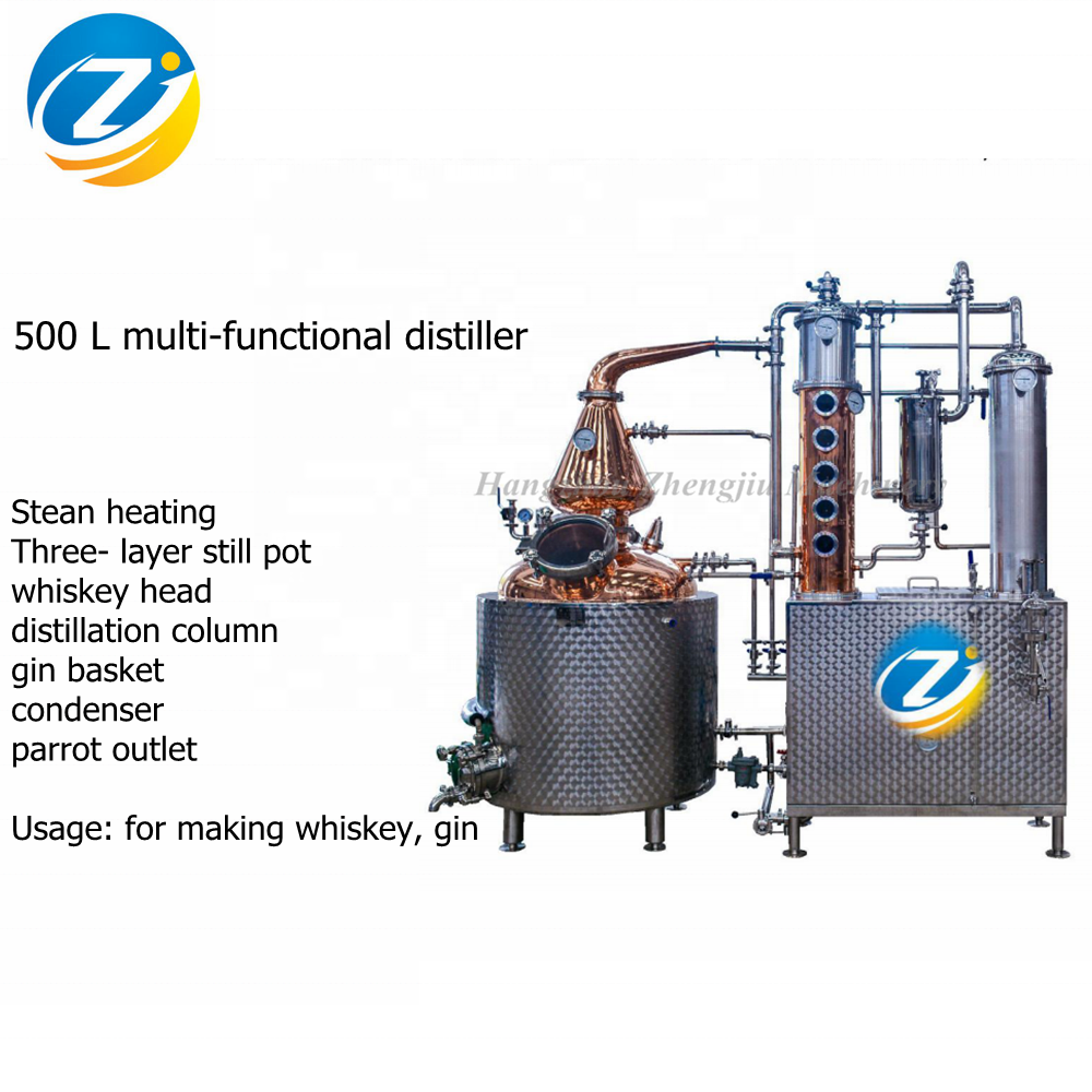 400ltr alcohol distiller boiler copper pot still distillation machine whiskey distillery equipment