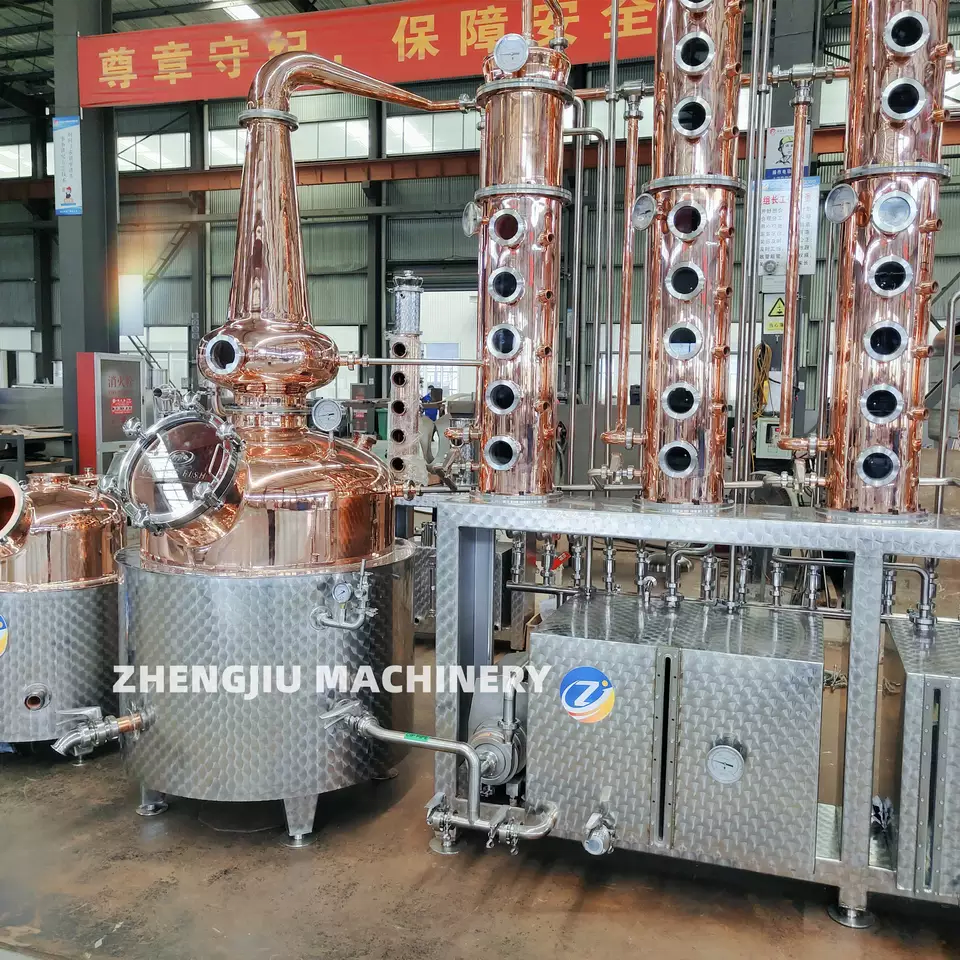 1500L vodka making machine distilling equipment vodka destiller unit de distillation column still for sale