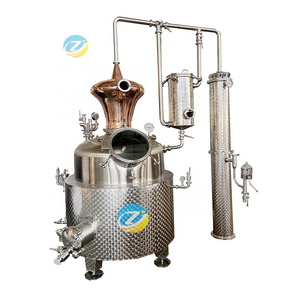 ZJ 200L Copper distillation equipment Whisky Distillery Brandy Gin Distiller wine making machine