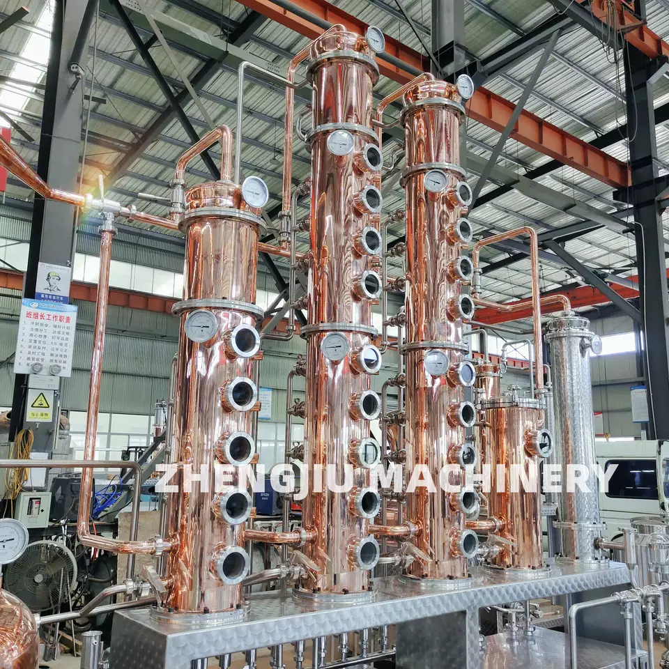 1500L vodka making machine distilling equipment vodka destiller unit de distillation column still for sale