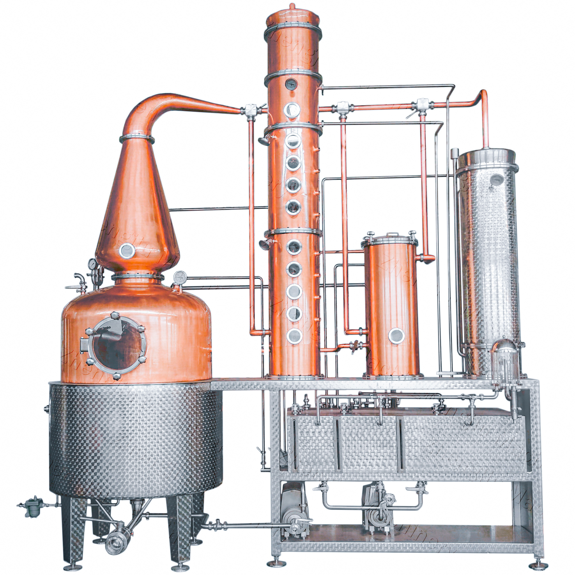 ZJ 1000 gallon alcohol still distiller gin basket Distilling Equipment wine production line vodka making machine