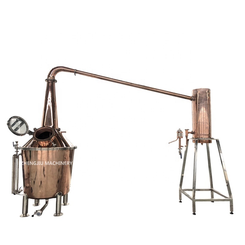 400ltr alcohol distiller boiler copper pot still distillation machine whiskey distillery equipment