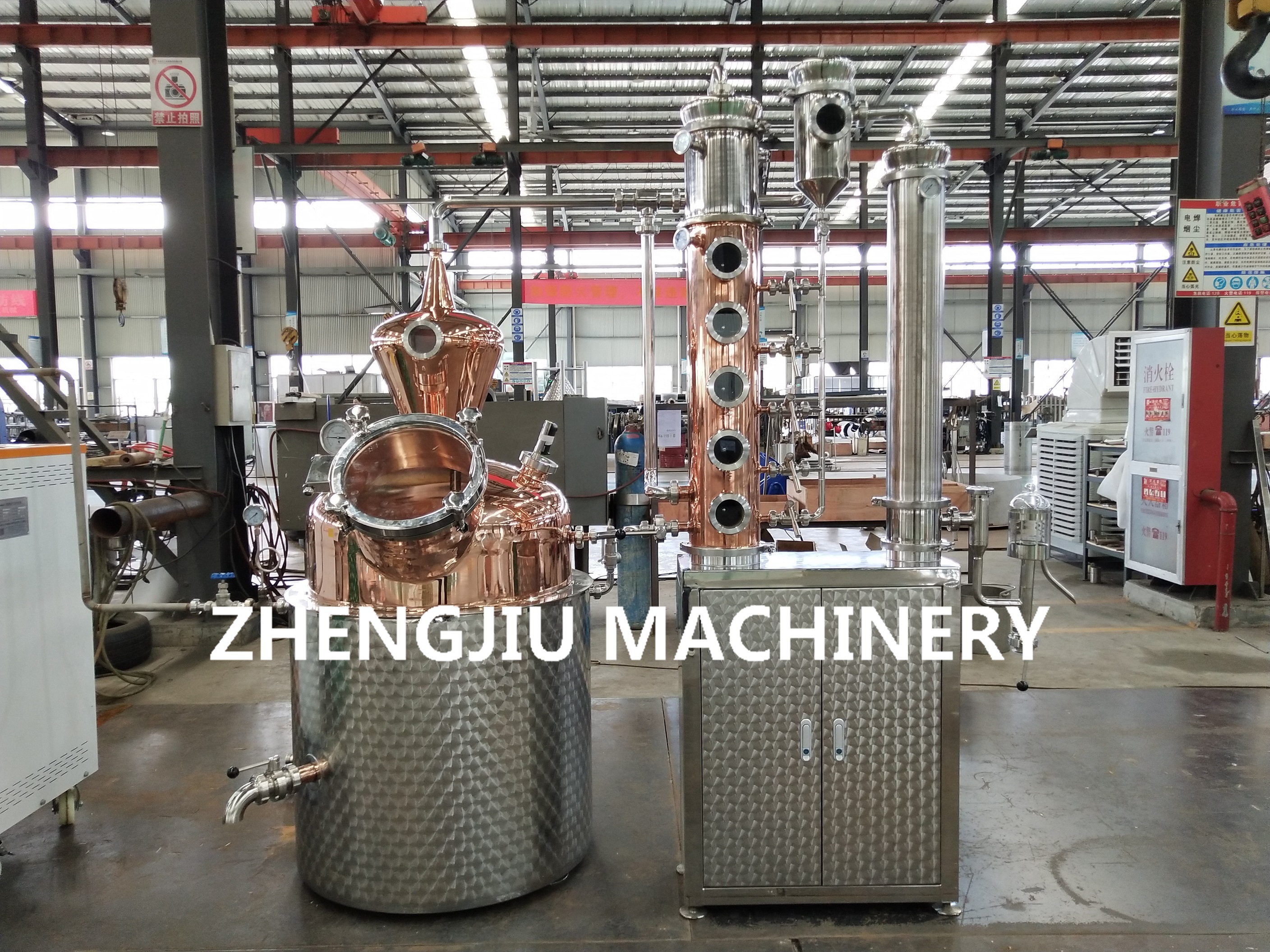 New Craft reflux condenser alcohol distillation alambicchi rame destilaria rum distillery equipment