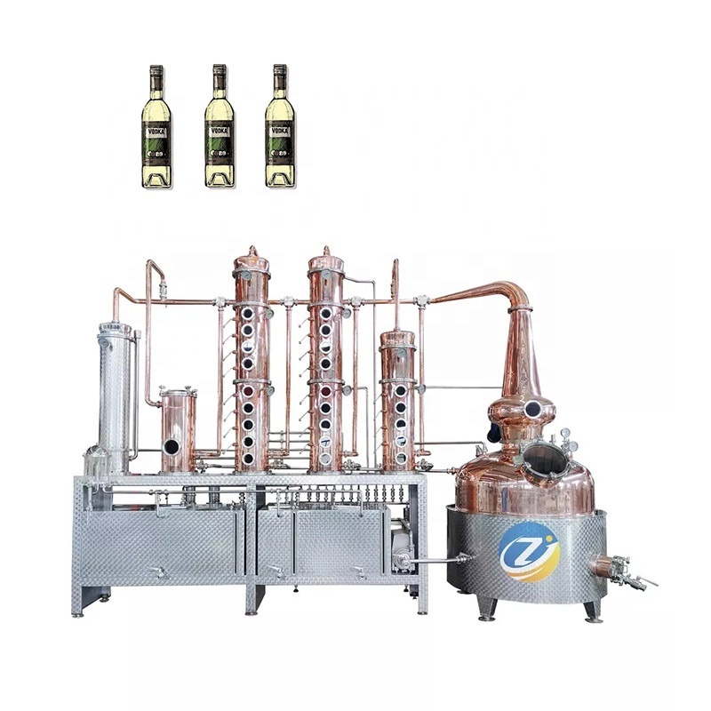 1500L vodka making machine distilling equipment vodka destiller unit de distillation column still for sale