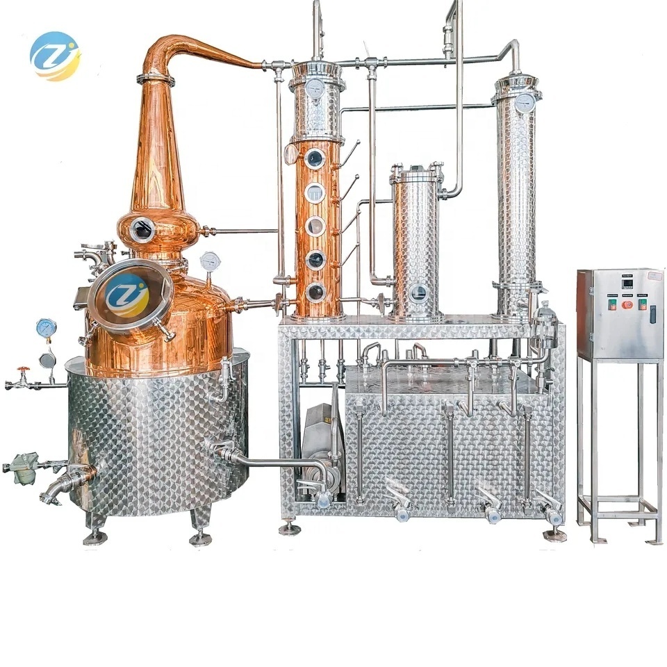 ZJ Distilling Still Distillation Column Alcohol Alembic Whisky Rum Gin Vodka Brandy Spirit Wine Distillery Equipment Distiller