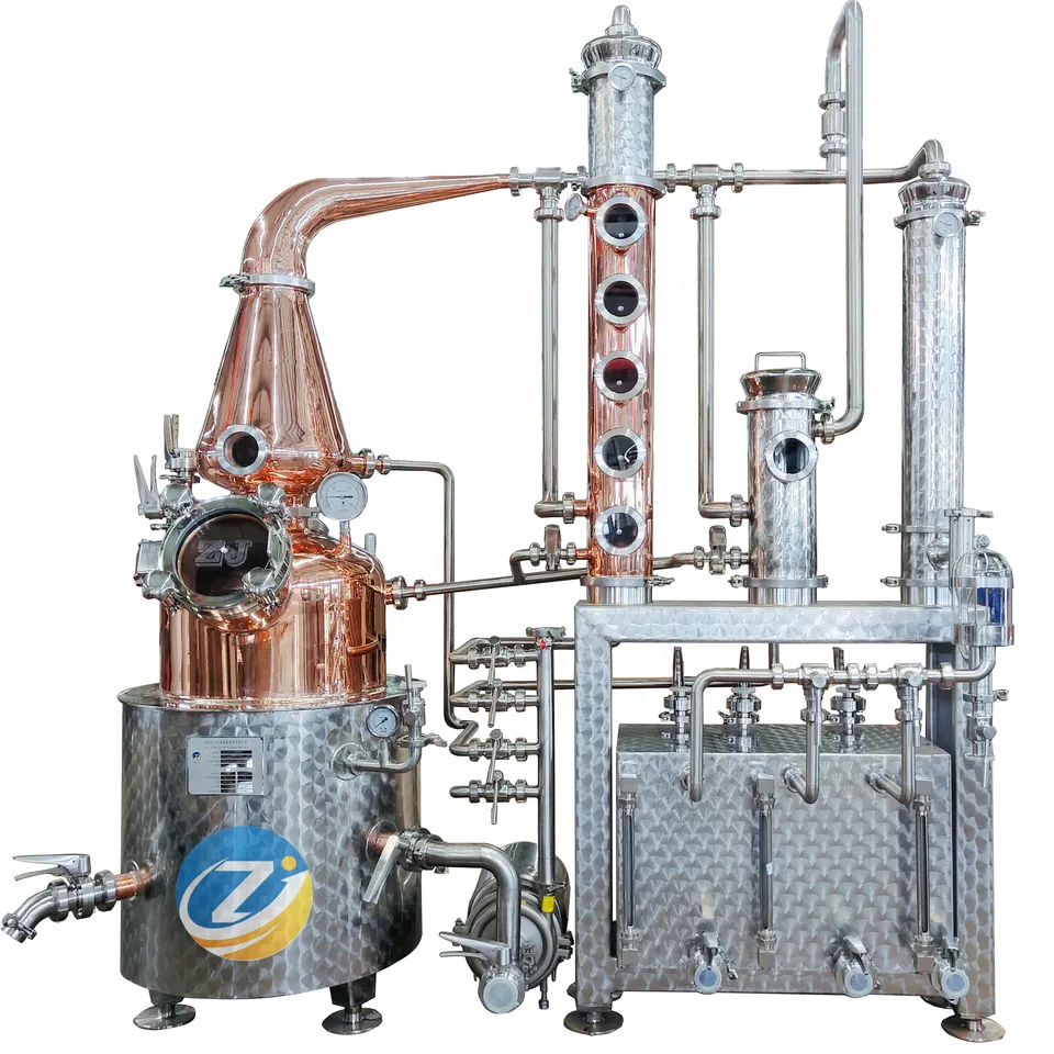 ZJ 100L Whisky making kit Brandy Alcohol Distillation Machine Gin Distillery Equipment home distillery equipment