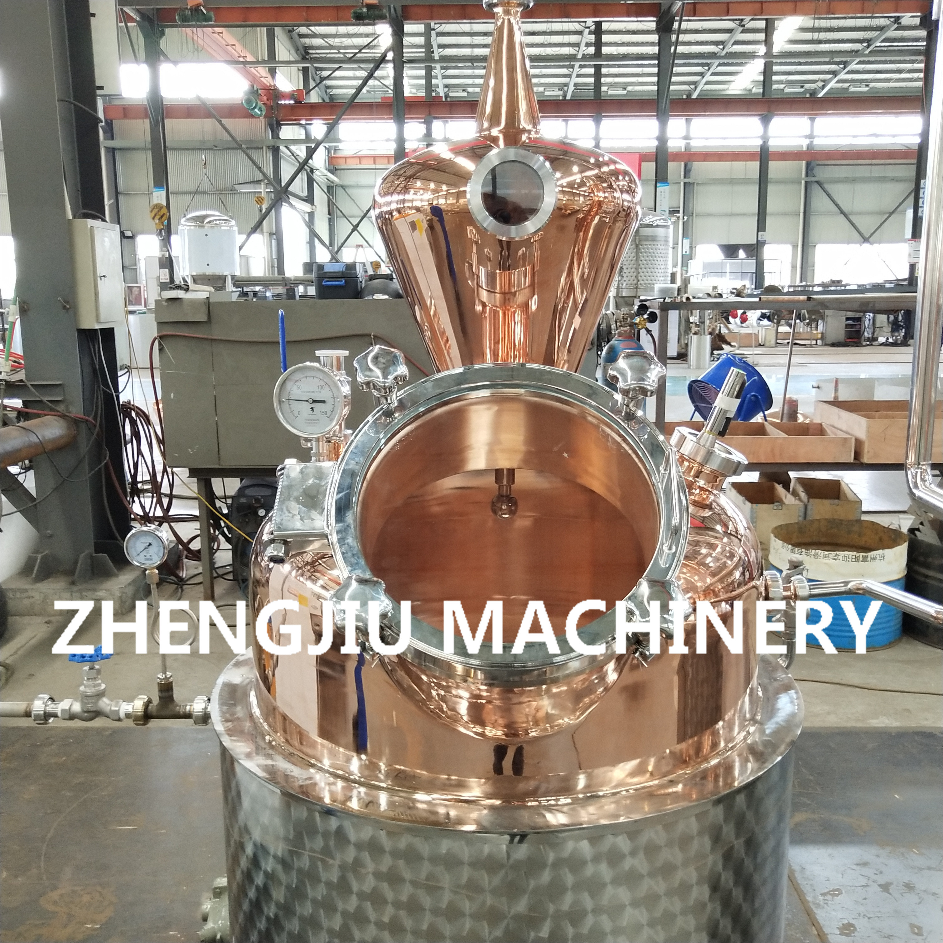 New Craft reflux condenser alcohol distillation alambicchi rame destilaria rum distillery equipment