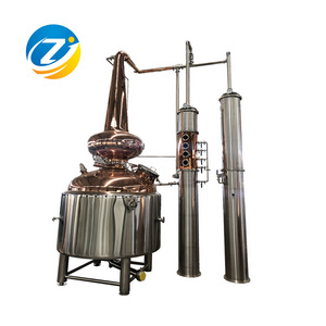 1200L boiler pot still distillation in copper used for whiskey moonshine still