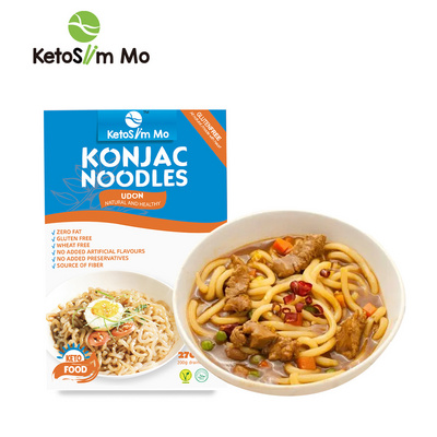 Ketoslim Mo Healthy Keto Diet Food Organic Fast Instant Ready To Eat Bulk Wholesale Shirataki Noodle Konjac Udon