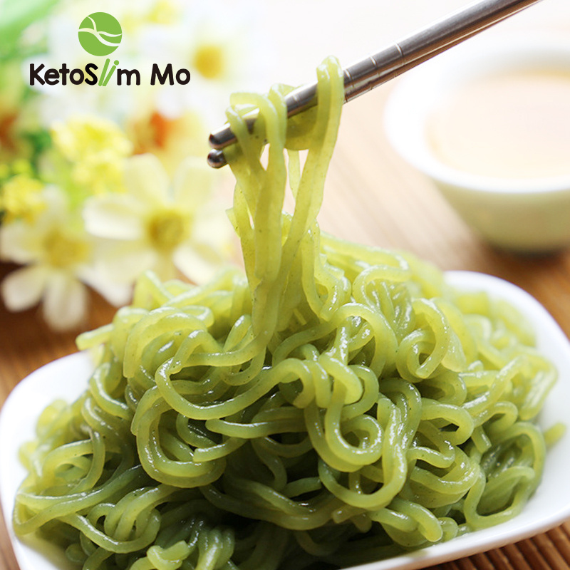 Health Food Glucomannan Pasta Extract Wholesale Instant Noodles Konjac Spinach Noodles