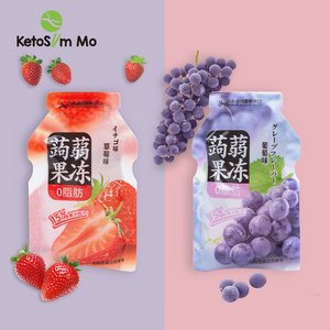 New Products Natural Four Flavored Small Bag Foods Snacks Preserved Peach Grape Fruits Fruit Jelly