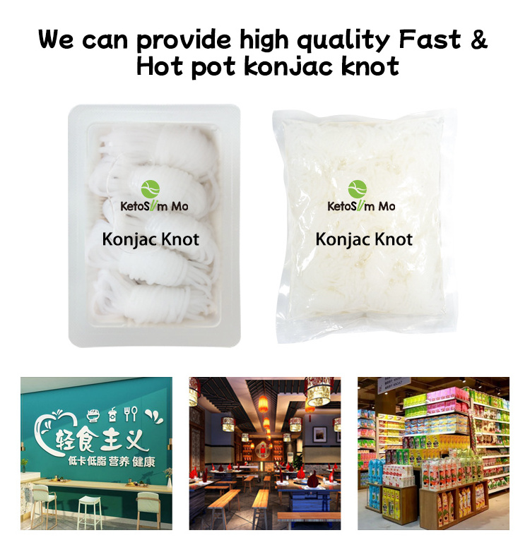 Korean Noodle Chinese Organic Konjac Chips High Quality Instant Konjac Knots Shirataki Noodles Rice Japanese Tofo