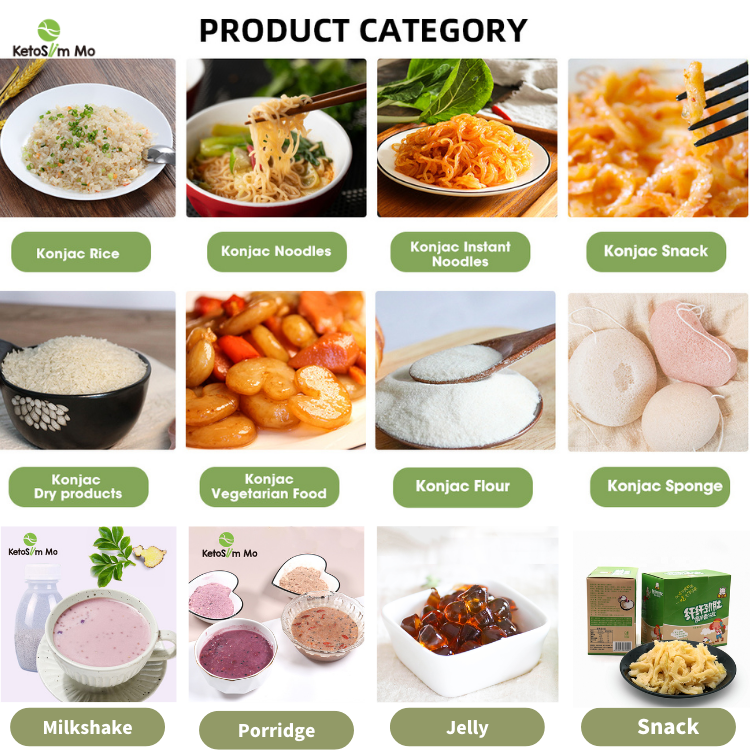 Customize No Need To Be Cooked Konjac Vegan Snack Food Low Card Konjac Snack Healthy