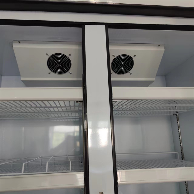 commercial fridge and freezer energy drink beverage 2 door cold drink fridge for sale