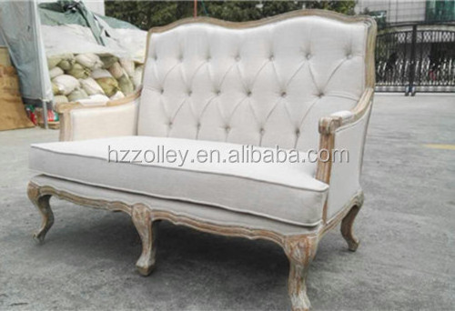 High Quality Furniture Baroque Sofa 2 Seaters for Living Room Furniture Made by Real Furniture