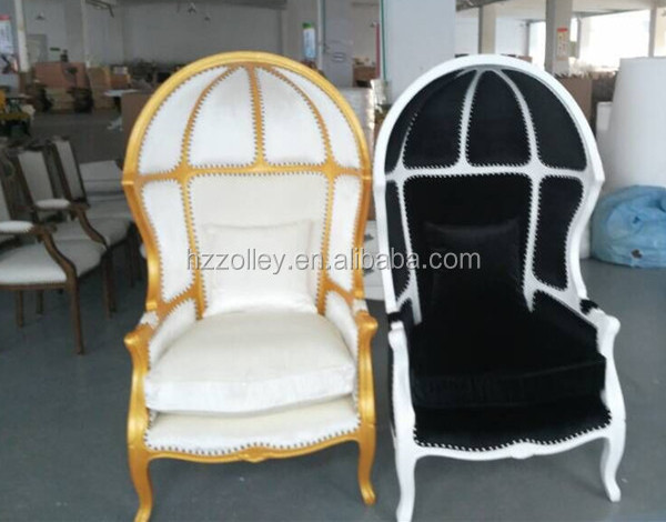 Hotel Canopy half dome chairs balcony leisure chair with egg shape