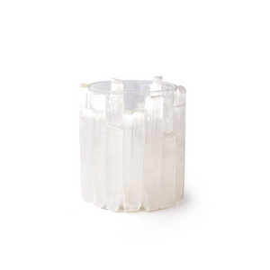 Europe Crystal shape Selenite Candle Holders Stand Wedding Home Decor Candlestick Table Centerpieces