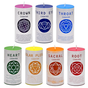 Custom 7 Days Candles Home Fragrance Gift Set Religious Memorial Grave Prayer Chakra Candles