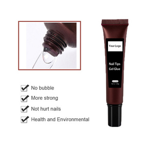 Super Strong Adhesive Gel Solid Gel nail Glue for Press on Nail Extension Tips