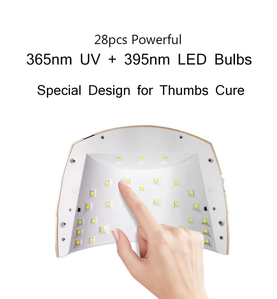 High quality portable uv ge light rechargeable 48w led nail lamp