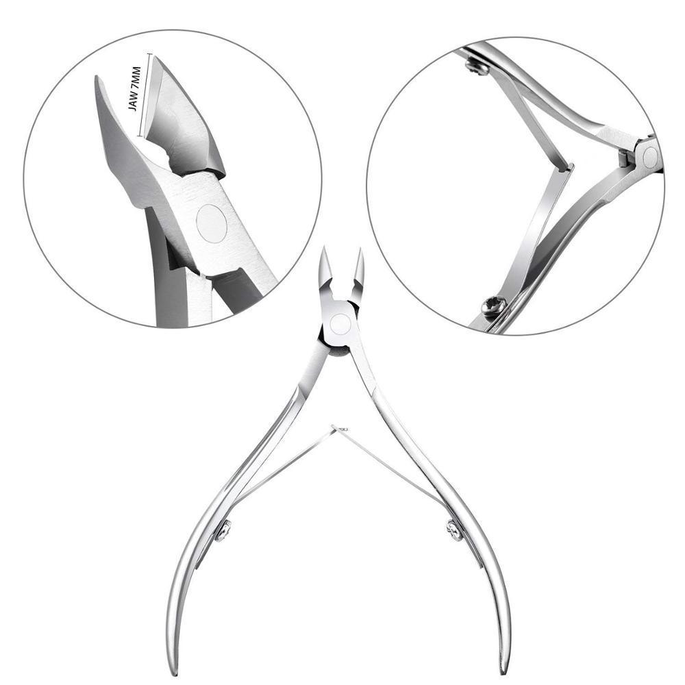 Wholesale-Stainless steel Toe Nail Cutter nipper Pedicure Cuticle nipper Remover nail clippers