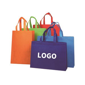 Printed eco grocery printable gift reusable recycled non-woven laminate promotional custom non woven shopping tote bag with logo