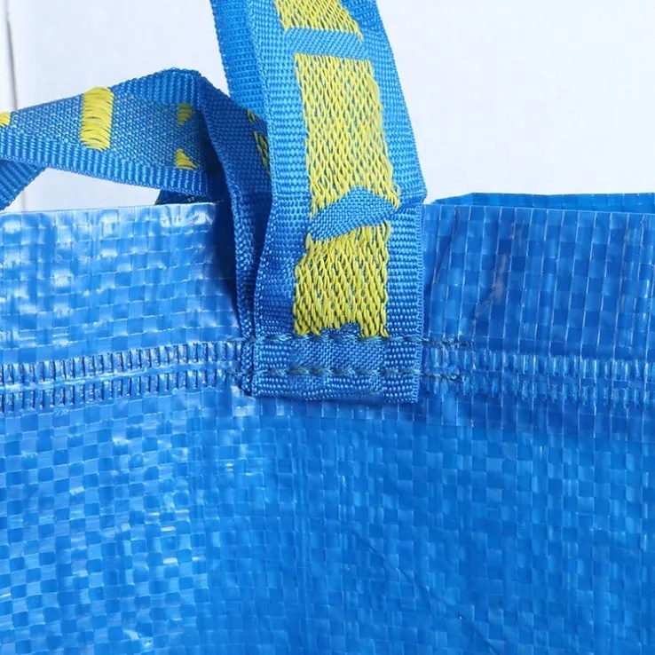 Recyclable Polypropylene Transparent Fabric laminated Shopping PP Woven Bag