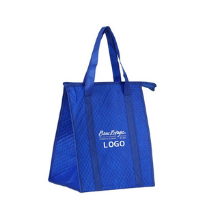 High Quality Non Woven Tote Picnic Thermal Food Cooling Lunch Insulated Cooler Bags CANS Insulated Bags to Keep Food Cold C18003