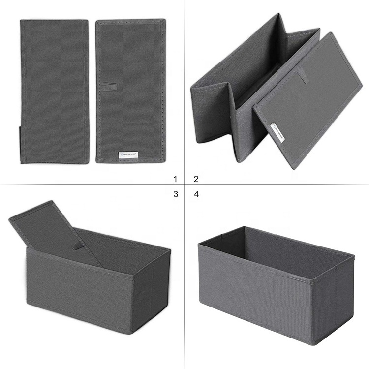 Large Drawer Organizer Closet Divider Dresser Drawer Underwear Organizer Clothes Bra Sock Tie Foldable Storage Box