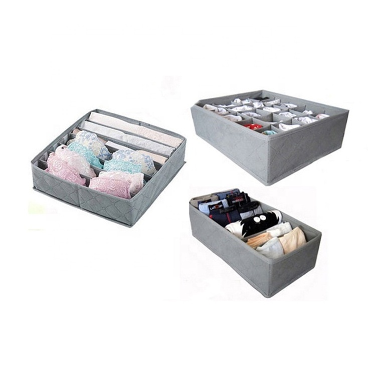 Multipurpose 3 pcs Set Of Underwear Storage Box Drawer Divider Organizer For Home Closet Dividers Storage Box