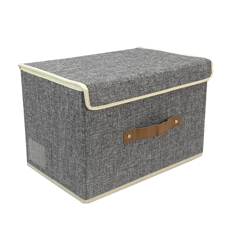 Deep Customization Modern Design Square Foldable Linen Home Clothes Storage Box with Lid Cabinet Environmentally Friendly