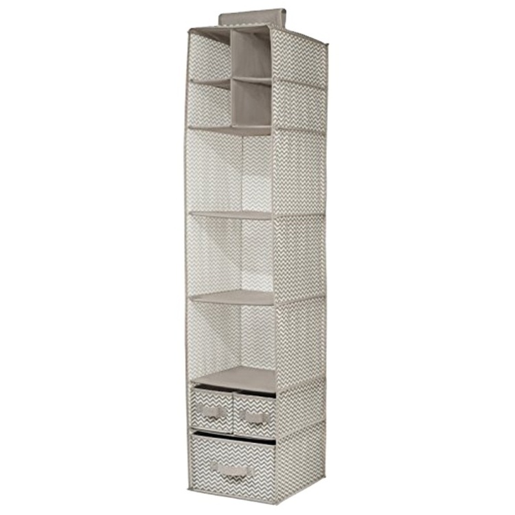 Freestanding Shelf Box and Drawer Hanging Shoe Closet Organizer for Efficient Closet Systems & Organizers