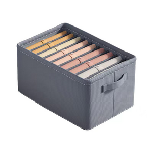 Multifunctional drawer storage box Metal handle non-woven folding storage box clothing socks storage