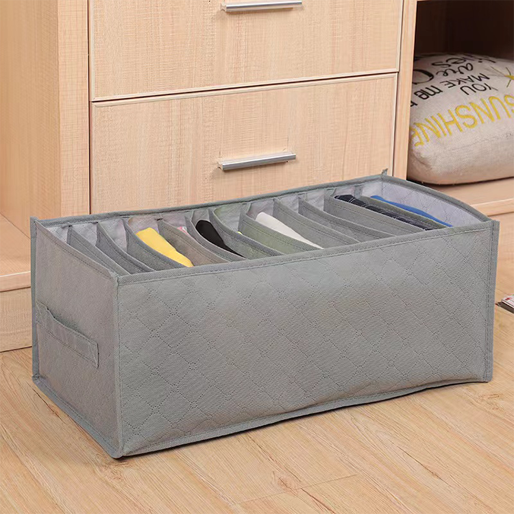 Folded Drawer Dividers for Clothes Pants Drawer Closet Organizers Mesh Separation Box Bedroom Organization Storage