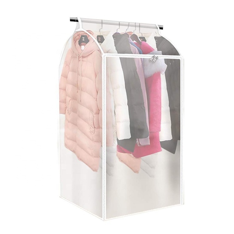 Garment Cover Hanging Clothes Bag Organizer Translucent Closet Dust Cover for Storage Suit Shirt Dress Coat