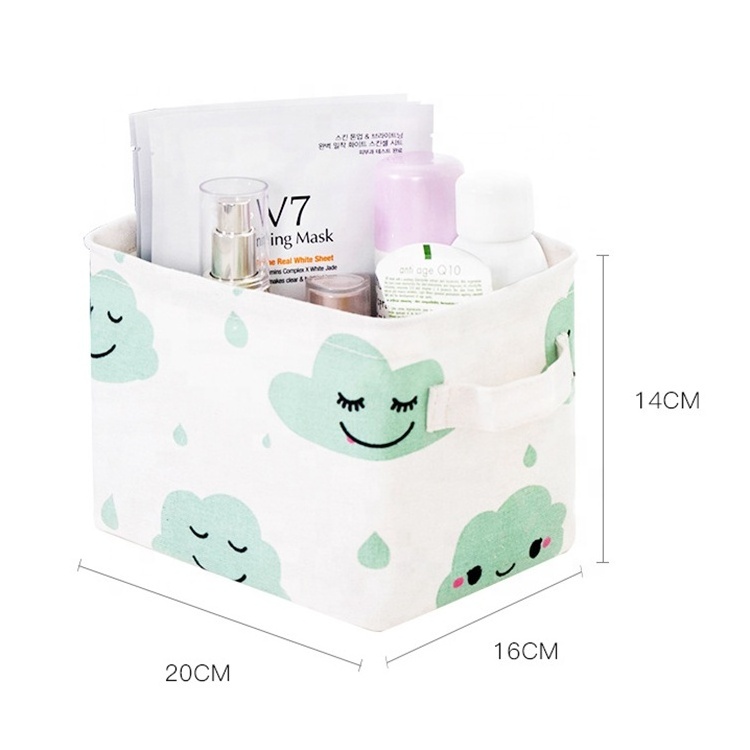 Desktop Storage Organizers Baby Storage Basket Fabric Closet Organizer Accessories