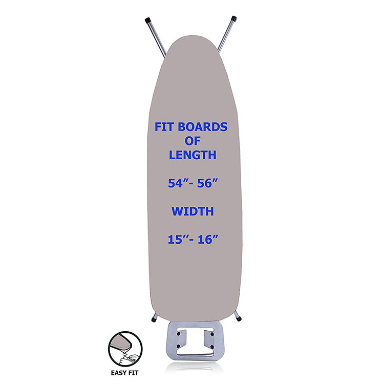 Scorch Resistance Ironing Board Cover and Pad Resists Scorching and Staining with Elastic Edge Heavy Duty Thick Ironing Padding