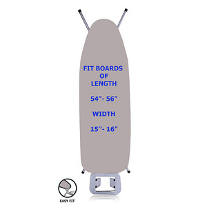 Scorch Resistance Ironing Board Cover and Pad Resists Scorching and Staining with Elastic Edge Heavy Duty Thick Ironing Padding