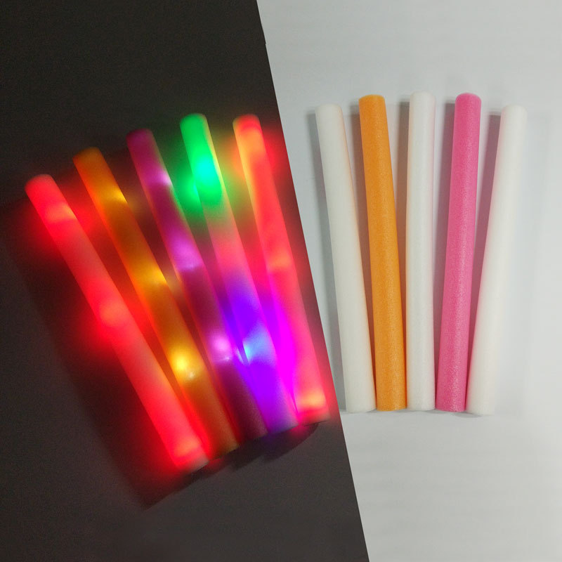 Wholesale Flashing - Rgb Floating Pool Red Patriotic Cheer Stick Custom Led 6 Mode Customized Foam Glow Sticks For Wedding 