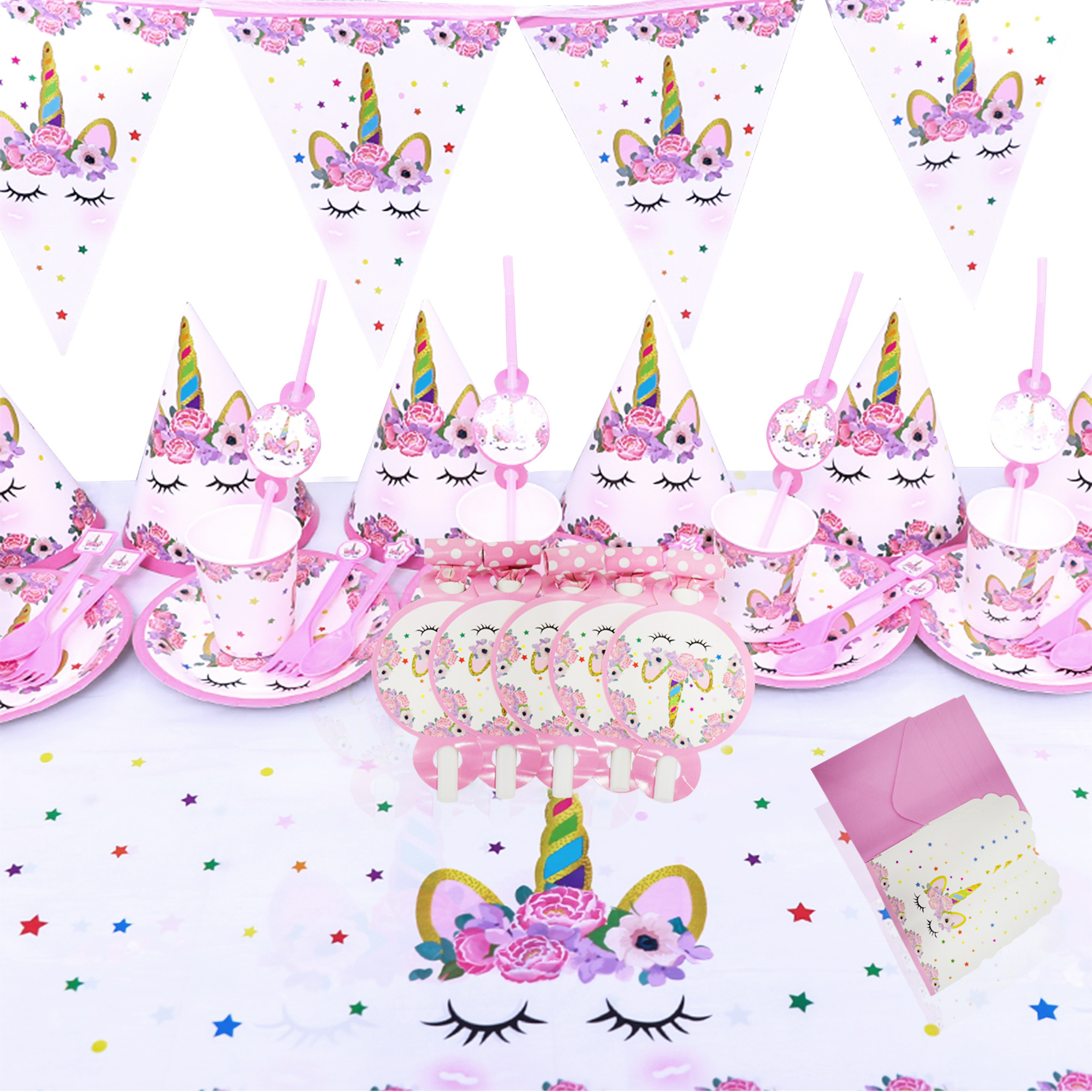 iSHINE Girls Favors Table Decoration Set Supplier Fete Amongus Event Supplies Party Packs For Birthday Kids