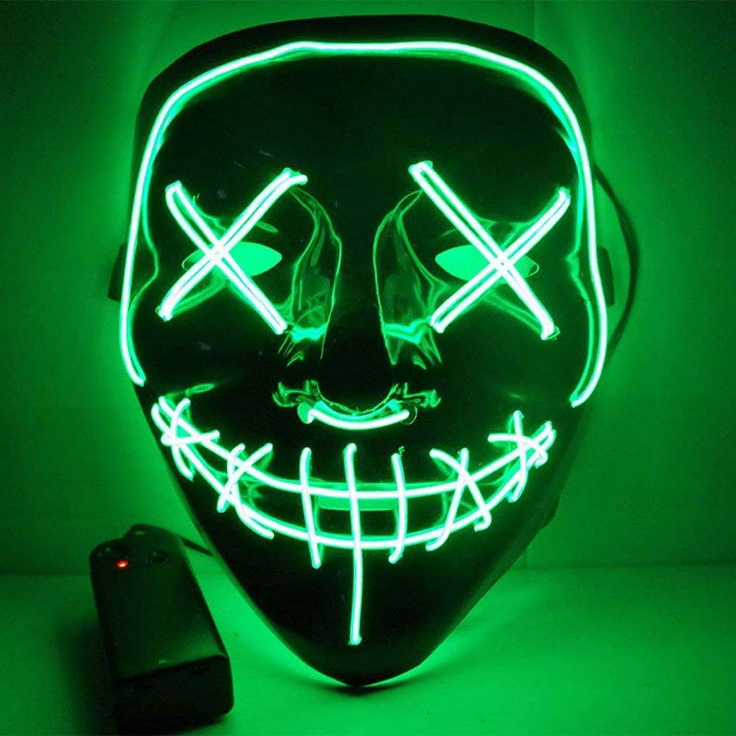 Fast Delivery Halloween Cosplay Party LED Mask For Vendetta Facial Hacker Beauty Light Masks For Kids Men Women