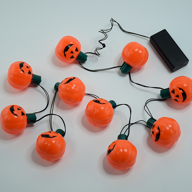 Halloween christmas decoration  battery operated LED fairy 3D pumpkin string lights