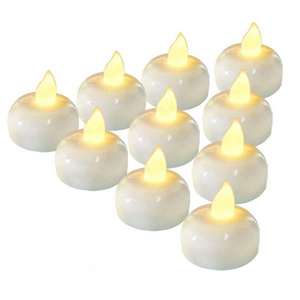 Home Decoration Tealight Yellow Flicker Floating Flameless LED Tea Light Candles