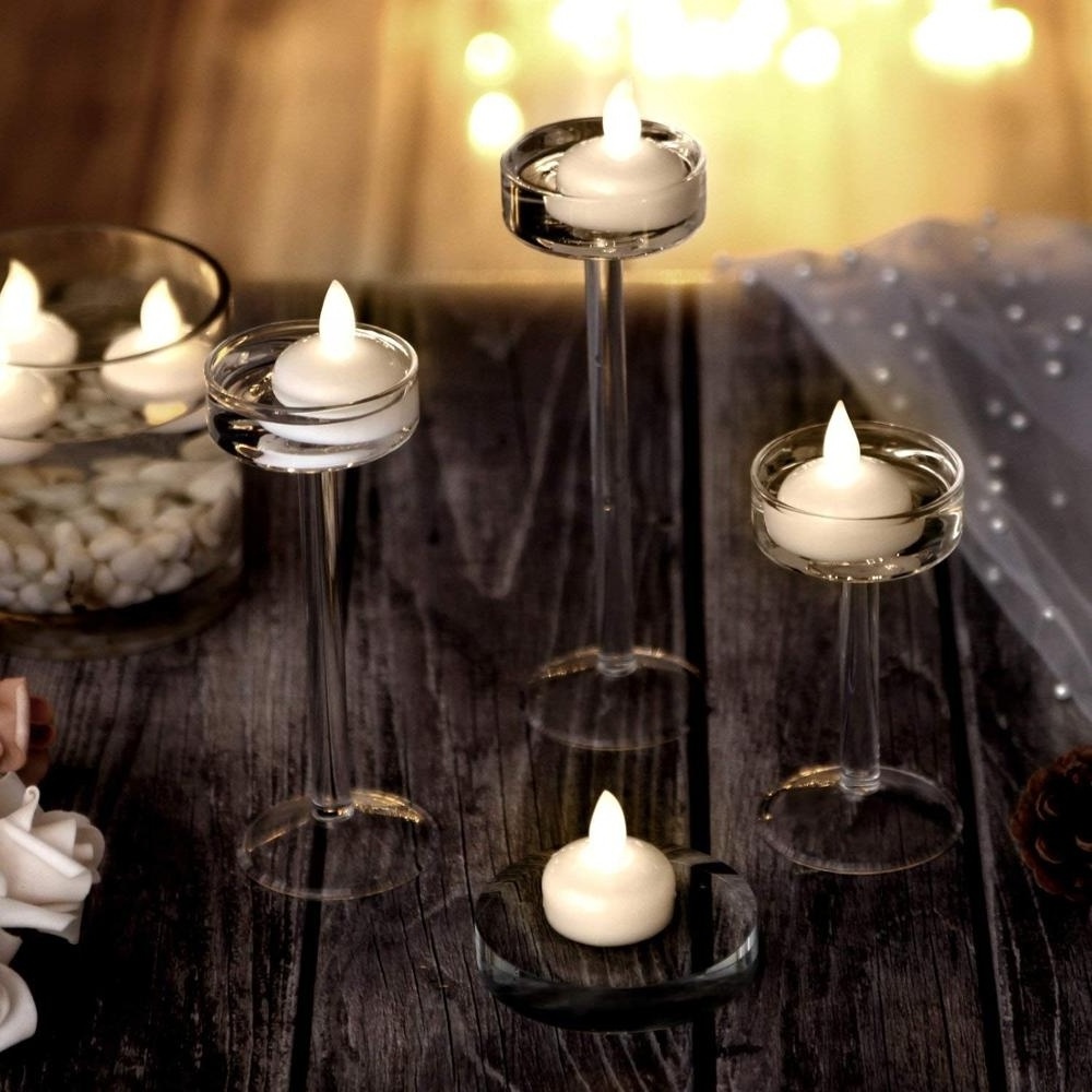 Home Decoration Tealight Yellow Flicker Floating Flameless LED Tea Light Candles