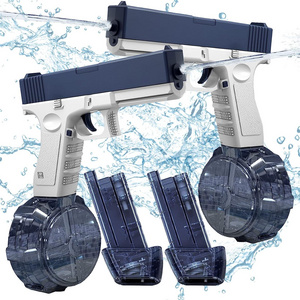 I-Ter Electric Water Gun Automatic Squirt Glock drum version Water Guns High Capacity Strongest Water Blaster Summer Gun Toys